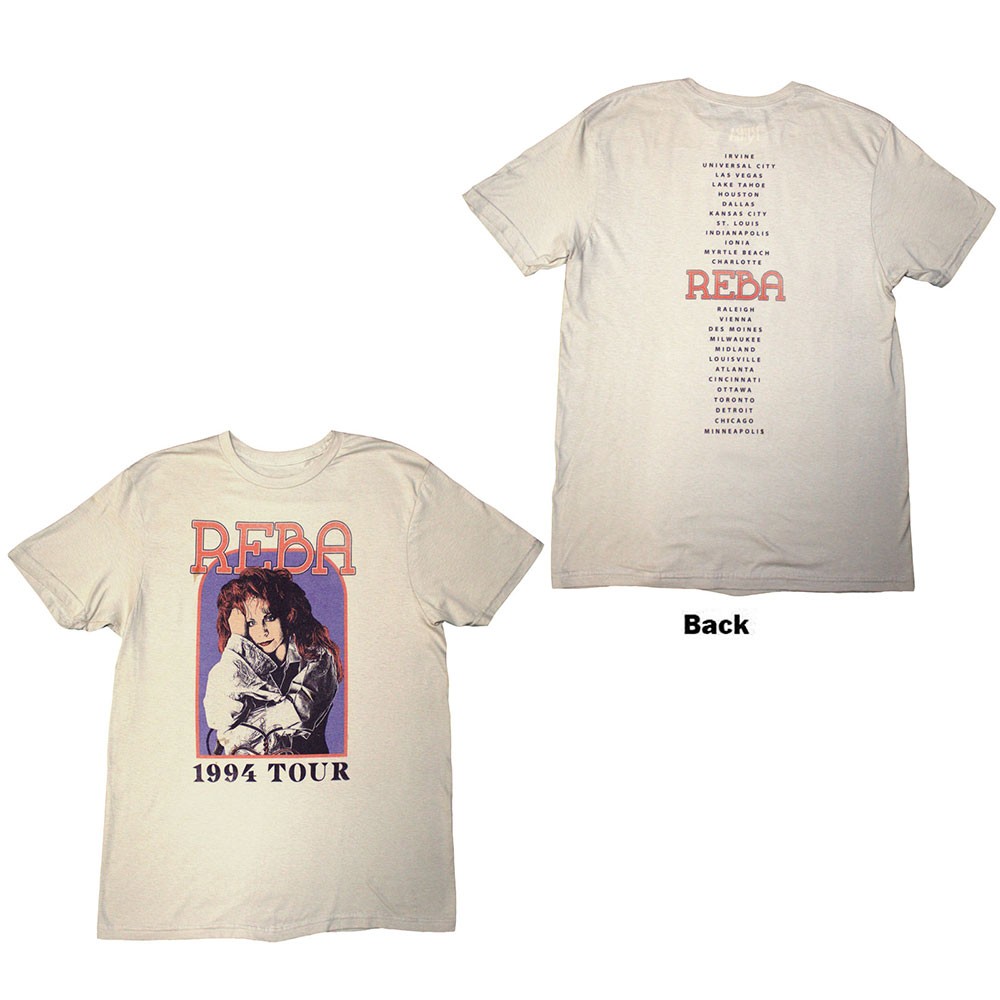 Reba McEntire - 1994 Tour T-shirt Homme - Crème